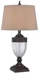 Elstead Dennison PB lampa stołowa klasyczna brązowa, Quoizel, model QZ/DENNISON PB