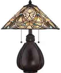 Elstead Lampa stołowa witrażowa QZ/INDIA/TL