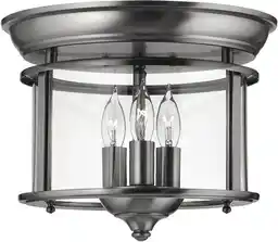 Elstead plafon loft Gentry HK Gentry F PW, dekoracyjna oprawa w stylu industrialnym, stalowa, biały, 40 cm
