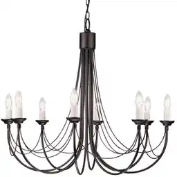 Elstead Żyrandol CARISBROOKE CB8 BLACK