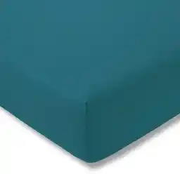 Estella Prześcieradło ze ściągaczem Zwirn Jersey Premium Cyan