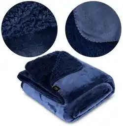 Eurofirany Koc Tedy 200 x 220 cm Granatowy