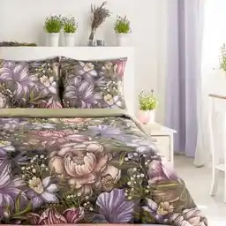 EUROFIRANY Komplet pościeli Nika 45 140 x 200 cm Oliwkowy