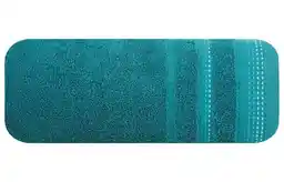 Eurofirany Ręcznik Pola 50x90cm turkusowy żakardowa bordiura stebnowanie