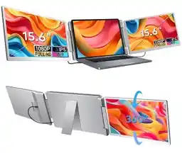 Extralink Smart Life S10 2-Screen 15,6 Full HD IPS do laptopa 12 do 18,5 Monitor LED