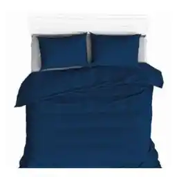 Extrapościel Pościel bawełniana 200x220 1792E granatowa navy 32 jednobarwna