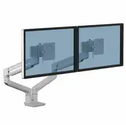 Fellowes 8613101 uchwyt na 2 monitory 15-27 cali do 9kg, stal, regulacja wysokości, czarny