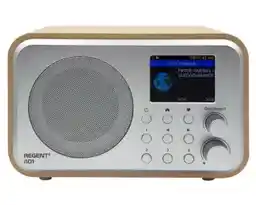 Ferguson i101 Radio FM DAB+ Internetowe Bluetooth Srebrno-brązowy Radioodbiornik