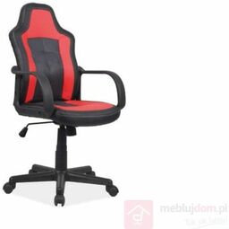 Fotel biurowy czerwony