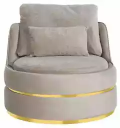 Fotel obrotowy RICHMOND KYLIE S4491 szary podstawa złota