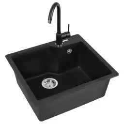 Franke UBG 610 Granitowy Onyx + bateria Pola Onyx Zlewozmywak + bateria