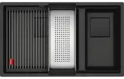 Franke Zlewozmywak półtorakomorowy Kanon KNG 160-46-21 125.0740.836 Onyx 46x76