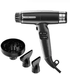 GA.MA IQ Perfetto Lite, super lekka suszarka 294g , czarna, 1600W