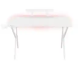 Genesis Holm 320 RGB 120cm Biały Biurko gamingowe