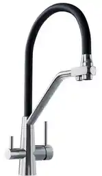 Globalo Olintio Black/Inox 1.1 Czarno-stalowy Stal szlachetna Bateria do filtrowania wody