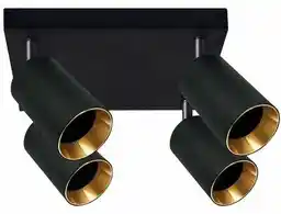 Goldlux Lampa sufitowa Maribel 4K 319944 Czarno-złoty