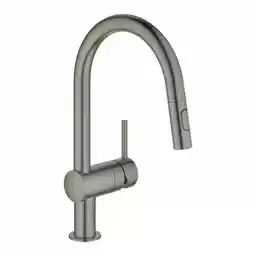 Grohe Minta Bateria kuchenna wysoka z wyciąganą wylewką brushed hard graphite 32321AL2