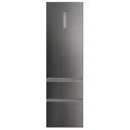 Haier HTW7620CNMP No Frost 205cm Szuflada z kontrolą wilgotności Zdalne sterowanie Dark Inox Lodówka