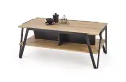Halmar Ława kawowa dąb złoty czarna mat 113 x 63 cm Volta