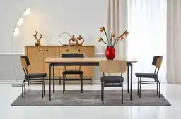 Halmar SMART stół dąb naturalny/czarny