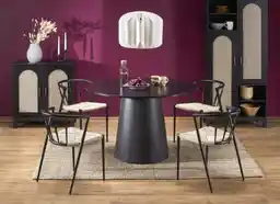 Halmar Stół okrągły Ginter, do jadalni, salonu, designerski