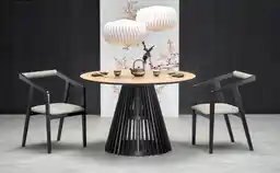 Halmar Stół okrągły Miyaki, do jadalni, salonu, designerski
