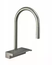 Hansgrohe Aquno Select M81 Bateria kuchenna z wyciąganą wylewką stal szlachetna szczotkowana 73837800