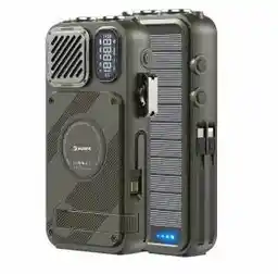 Hawk R40 Na korbkę, Solarne, Latarka, Radio FM Bluetooth Zielony Radioodbiornik