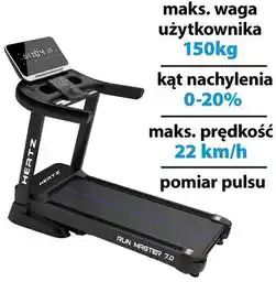 Hertz Fitness Bieżnia elektryczna Run Master 7.0 2206W 22km/h