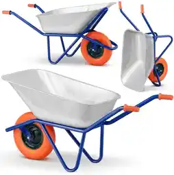 Higher Taczka budowlana ogrodowa ocynkowana mocna KPGD-581 140L 210kg