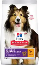 Hills Science Plan Adult 1 + Sensitive Stomach & Skin Medium, kurczak - 12 kg