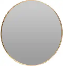 Home Styling Collection Lustro okrągłe złote, Ø 50 cm