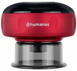Humanas Masażer ręczny antycellulitowy BB01 Plus, Bańka masująca Czerwony
