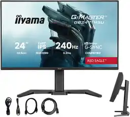 Iiyama G-Master Red Eagle GB2471HSU-B1 23,8 Full HD Fast IPS 240Hz 0,3ms MPRT Gamingowy Monitor LED