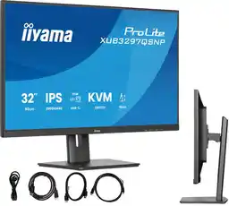 Iiyama Monitor 32 XUB3297QSNP-B1 2560x1440 qhd Ips 100Hz Kvm Usb-c