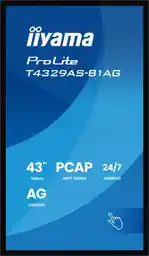 Iiyama Monitor interaktywny ProLite T4329AS-B1AG 43 4K VA LED USB-C WiFi LAN eShare iiShare