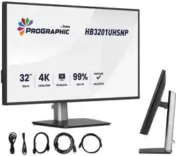 Iiyama ProGraphic HB3201UHSNP-B1 31,5 4K IPS Black 2.0 60Hz 4ms Profesjonalny Monitor LED
