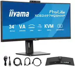 Iiyama ProLite XCB3497WQSNPH-B1 34 3K VA 120Hz 0,4ms Zakrzywiony Monitor LED