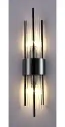 Iluminar Gl Odessa W2 - duży kinkiet kryształowy 60cm czarna