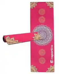 Insportline Mata do jogi i ćwiczeń zamszowa Sunshine czerwona 183 x 61 x 0,4 cm
