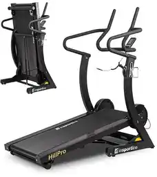 Insportline Składana Profesjonalna bieżnia treningowa bezsilnikowa Hill Pro