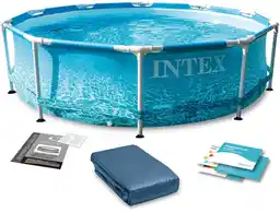 Intex Basen ogrodowy stelażowy 305x76cm 6w1