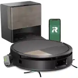 IRobot Roomba Max 705 Combo Funkcja mopowania Stacja oczyszczająca Tworzenie mapy pomieszczenia 63dB Czarny AI Robot sprzątający