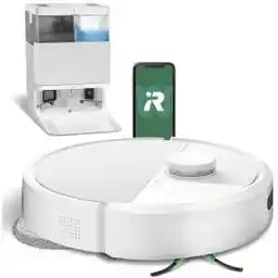 IRobot Roomba Plus 405 Combo Funkcja mopowania Stacja oczyszczająca Tworzenie mapy pomieszczenia 68dB Biały Robot sprzątający