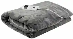 Iso Trade Duży Koc Elektryczny Grzejący Miękki Pilot 180x130 MALATEC