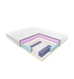Janpol ENYO - materac kieszeniowy, sprężynowy, Rozmiar - 90x190, Pokrowiec - Silver Protect