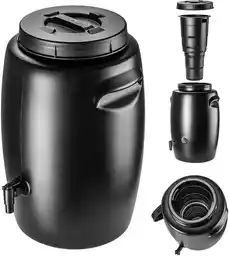 Kadax Pange Zbiornik ogrodowy na nawóz 55L czarny