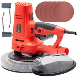 Kaltmann Szlifierka do gipsu bezpyłowa 900 W Led Papier Ścierny 225mm