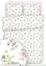 Karo Pościel bawełniana 140x200 Bawełna Max biała kolorowe kwiatki