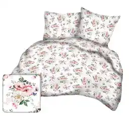 Karo Pościel z kory 160x220 biała listki kwiat jabłoni na guziki MKO-1399366